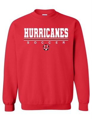 PISA Hurricanes Red Crew Neck Sweatshirt - Orders due Friday, January 26, 2024